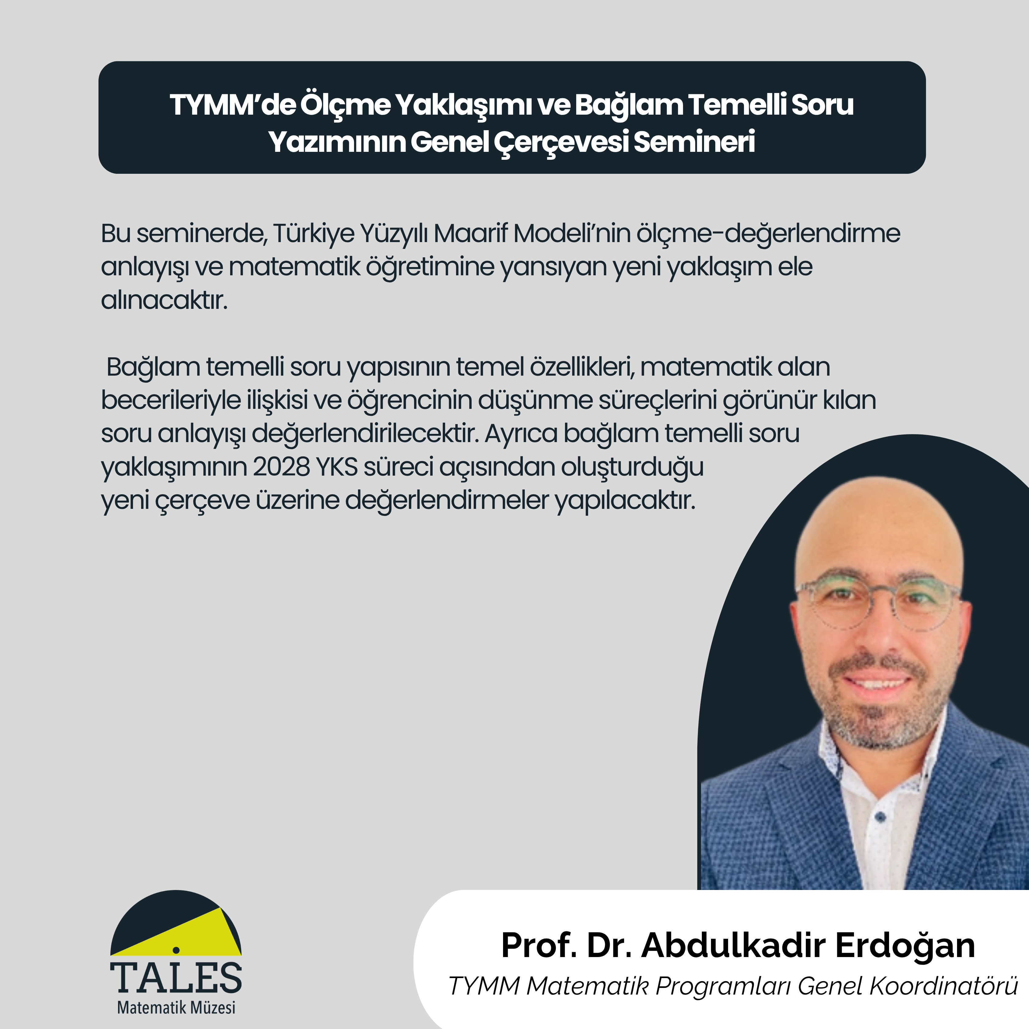 Bağlam Temelli Soru Tasarımı Eğitimi